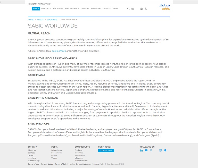 SABIC website