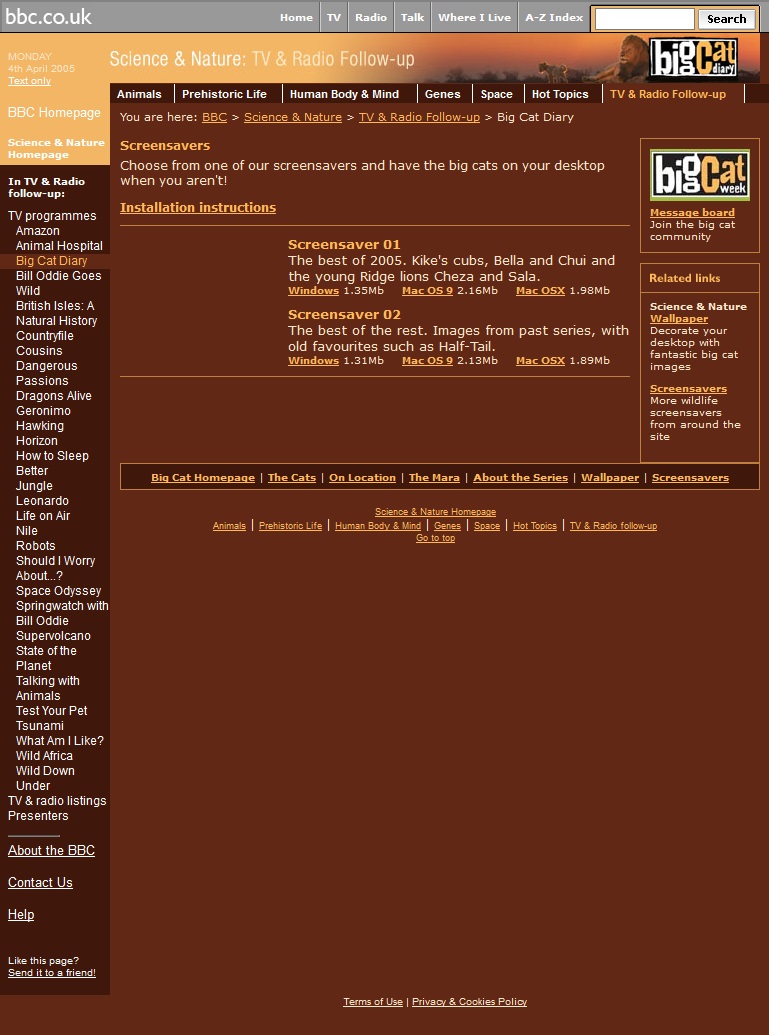 Big Cat Diary 2005